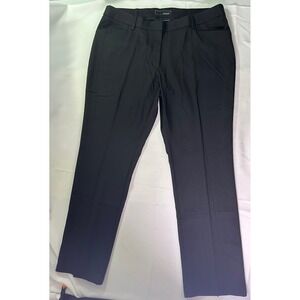 OOBE Womens Dress Pants Size 16/33 Black Flat Front Straight Leg Career Workwear